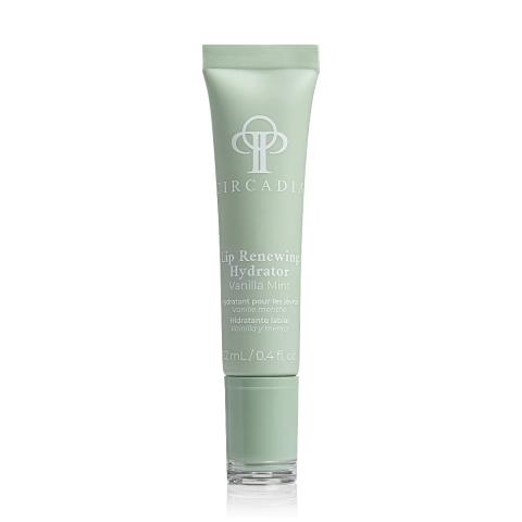 Tube Circadia Lip Renewing Hydrator – Vanilla Mint 12 ml in witte verpakking met zilveren dop.