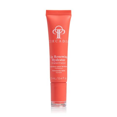 Tube Circadia Lip Renewing Hydrator – Watermelon 12 ml met roze dop en witte verpakking.