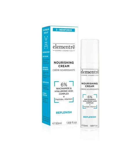elementrē Nourishing Cream 6% Niacinamide & Hyaluronzuur 50 ml